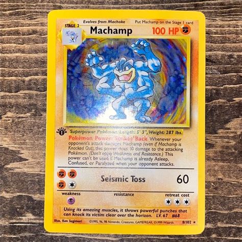 Pokemon Other St Edition Holographic Machamp Pokmon Card