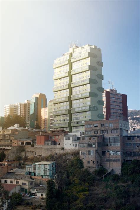 Urban Contrasts In La Paz Cityscape Stock Photo Image Of Contrast