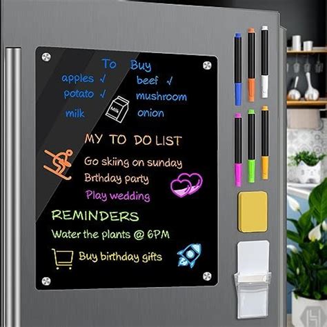 Amazon JonXon 16 X12 Acrylic Magnetic Dry Erase Board For Fridge