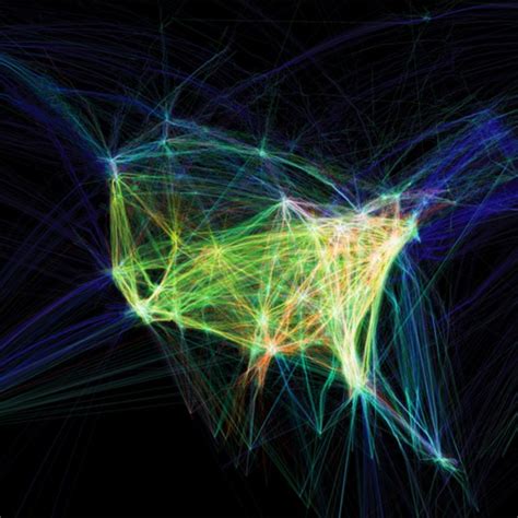 Visualization of flight paths across the U.S. | Download Scientific Diagram