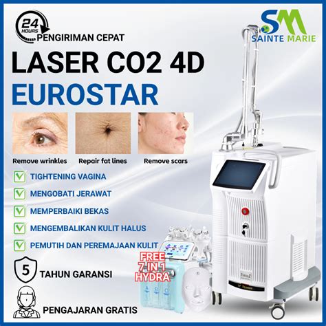 Jual Laser Co2 Fractional Alat Penghilang Stretch Mark Bopeng Bekas Jerawat 4d Eurostar Laser