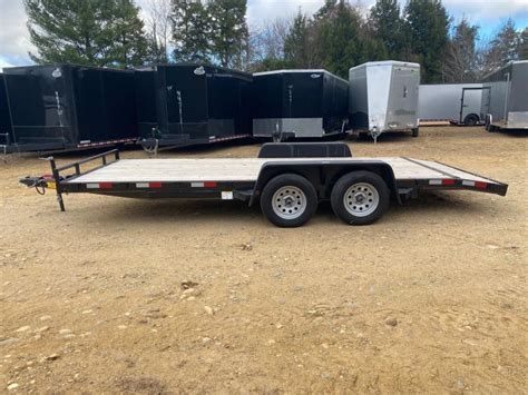 2022 Reiser Trailers 7x18 Wood Deck 7K Car Hauler W Slide In Ramps