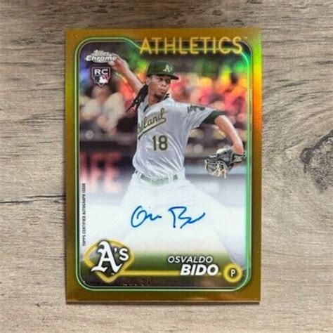 Topps Chrome Osvaldo Bido Rookie Gold Refractor Auto Rc Ebay