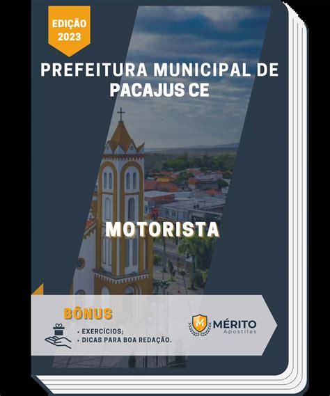 Apostila Motorista Prefeitura Municipal Pacajus CE Mérito Apostilas