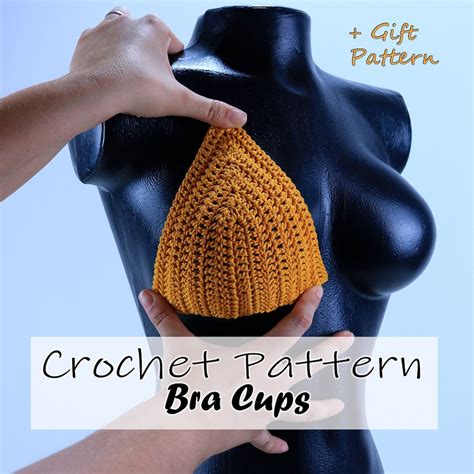 Bra Cup Crochet Pattern For All Sizes Free Top Pattern T Etsy