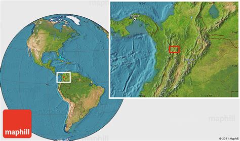 Satellite Location Map Of La Pintada