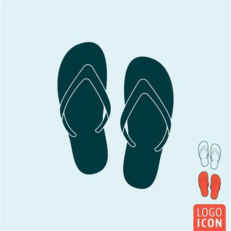 Beach Slippers Icon Isolated 557625 Vector Art At Vecteezy