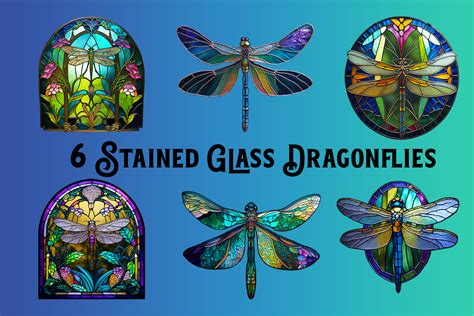 Stained Glass Dragonfly Pattern