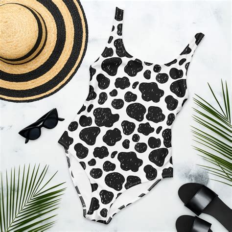 Cow Print Bikini Swimsuit Bathing Suit Women S Youth Etsy