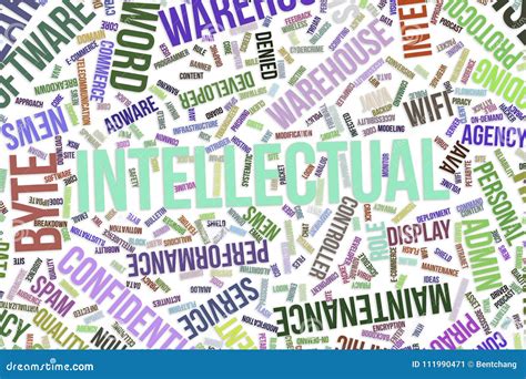 Intellectual Conceptual Word Cloud For Business Information