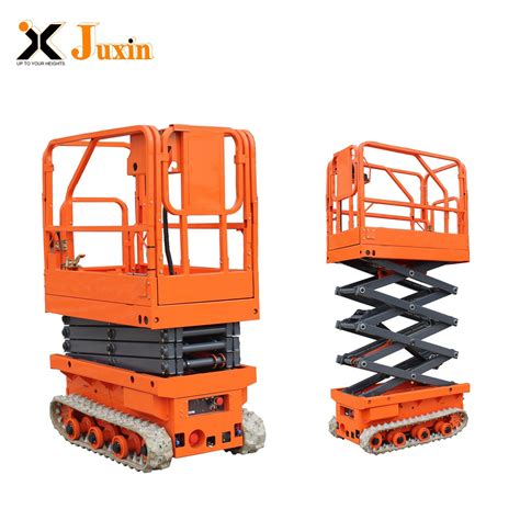 Hydraulic Mobile Scissor Lift Tbale All Rough Terrain Crawler Tracked