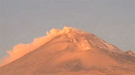 Cuál es la actividad del volcán Popocatépetl hoy 19 de febrero