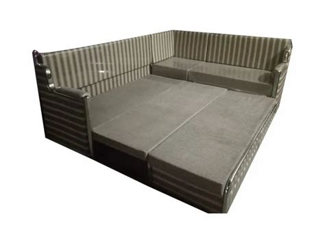 Modern Stainless Steel Corner Sofa Cum Bed For Home Size 5 Foot At