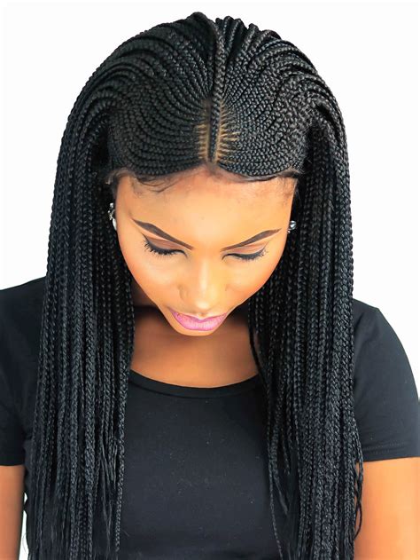 Fulani Cornrow Braided Wig 22 Inches Micro Braids Braided Etsy Canada