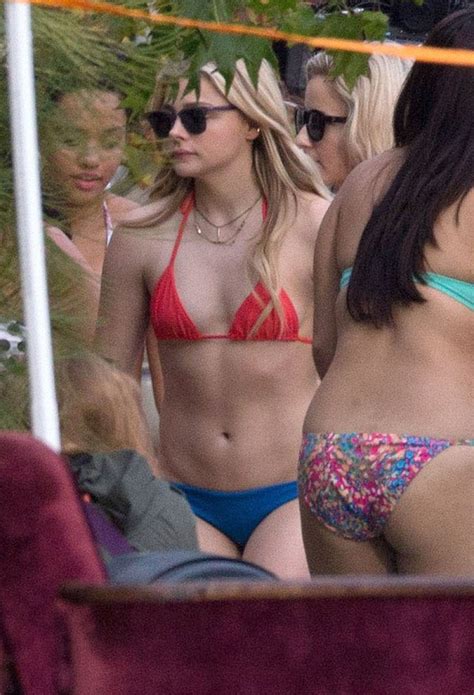 Chloe Moretz In A Bikini On The Set Of Neighbors 2 In LA October 2015