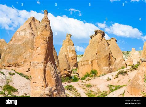 Spectacular View Of G Reme National Park Rock Formation At Zelve Valley