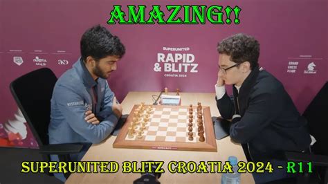 Big Victory Gukesh Vs Fabiano Caruana Superunited Blitz Croatia