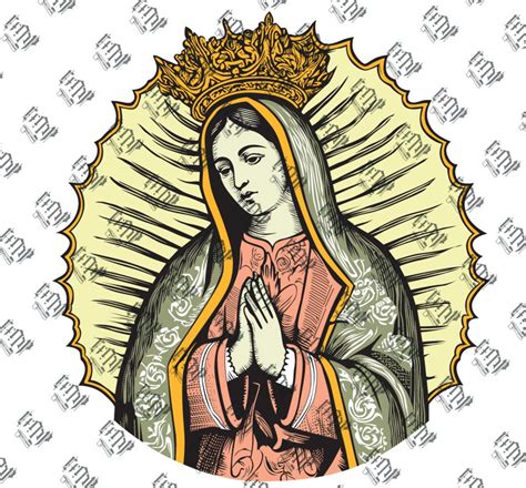 Virgin Of Guadalupe Svg Sublimation Vector Art Premium Cut Files Virgin Mary Png Image Of