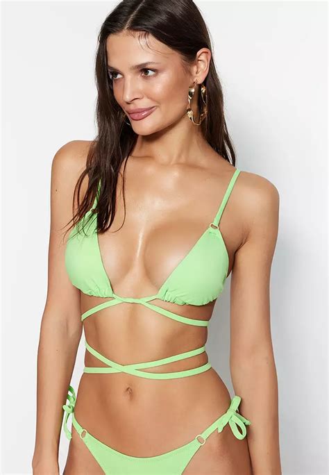 Buy Trendyol Tie Triangle Bikini Top Online Zalora Malaysia