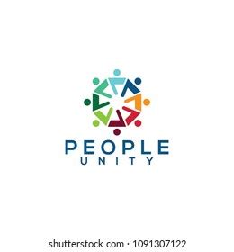 People Unity Logo Design Stock Vector (Royalty Free) 1091307122 ...