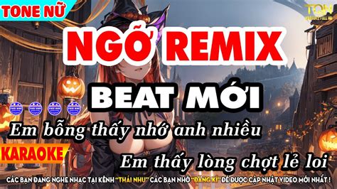 Karaoke Ng Remix Beat Chu N Tone N Youtube