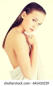 Happy Nude Woman Perfect Body Posing Stock Photo 203002270 Shutterstock