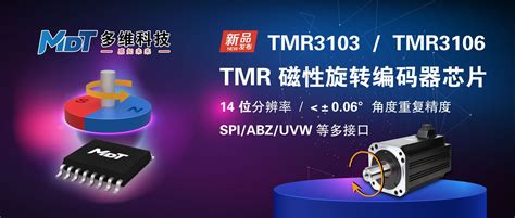 新品发布 多维科技推出14位高速tmr绝对角度编码器芯片 — Tmr3103和tmr3106 公司新闻 关于多维 多维科技