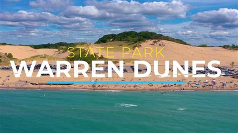 Warren Dunes State Park Michigan 4k Drone Footage Warren Dunes