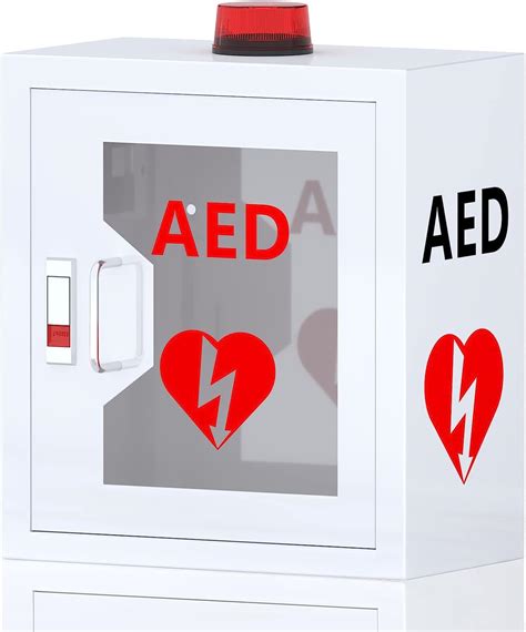 AED Defibrillator Wall Mounted Cabinet Steel Storage Cabinet With