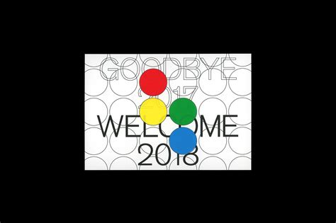 Goodbye 2017 Welcome 2018 On Behance
