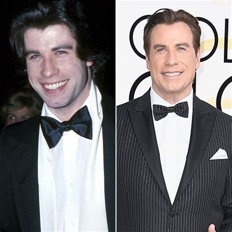 Goldenglobes Then And Now John Travolta In 1978 And 2017