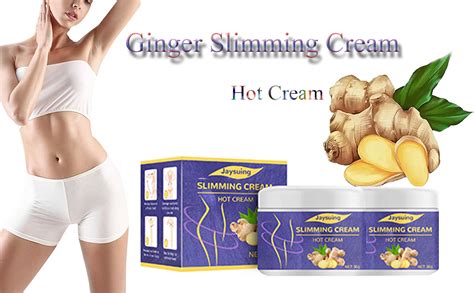 2pcs Ginger Slimming Cream Belly Firming Cream Navel Arm Leg Belly Fat Burning