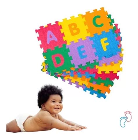 Tapete Infantil Eva Alfabeto Completo 36 Placas 12x12cm 5mm