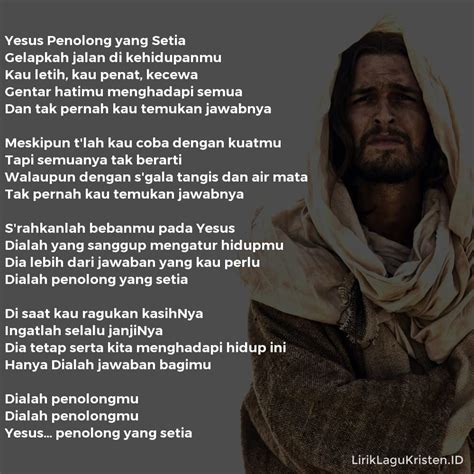 Lirik Lagu Tuhan Yesus Setia Mengenal Kebesaran Tuhan Dengan Lebih