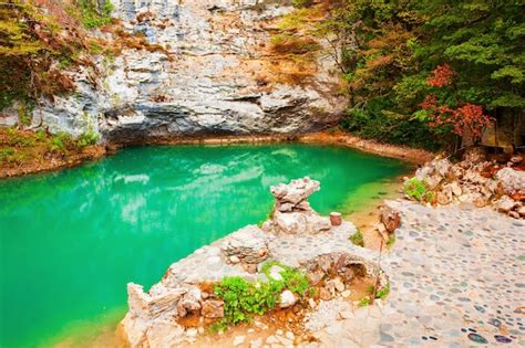 Premium Photo | Goluboye ozero or blue lake abkhazia