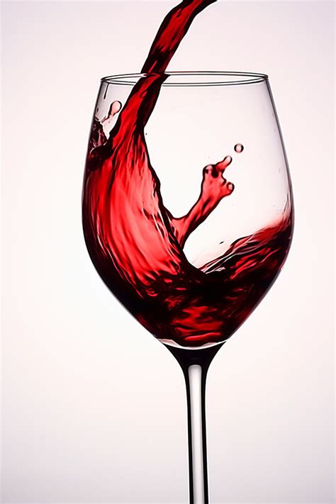 A Red Wine Glass Is Being Poured Into A Glass Background Wallpaper