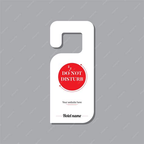 Premium Vector Door Hanger Design