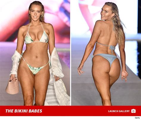 Rob Gronkowski's GF Camille Kostek Rocks Tiny Bikini In SI Fashion Show