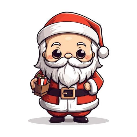 Premium Vector Santa Cartoon Vector