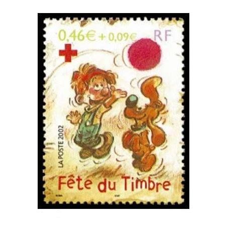 Timbre Yvert France No 3469 Fete Du Timbre Boule Et Bill 0 46 0 09