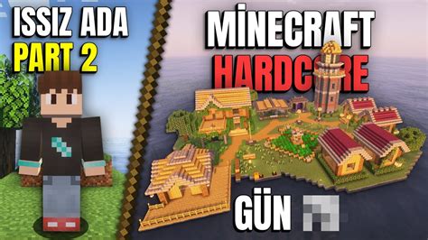 Minecraft Hardcore Da ISSIZ Bir Adada Hayatta Kalmak Part YouTube