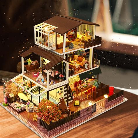Romantic Villa Diy Miniature House Kit Fifijoy