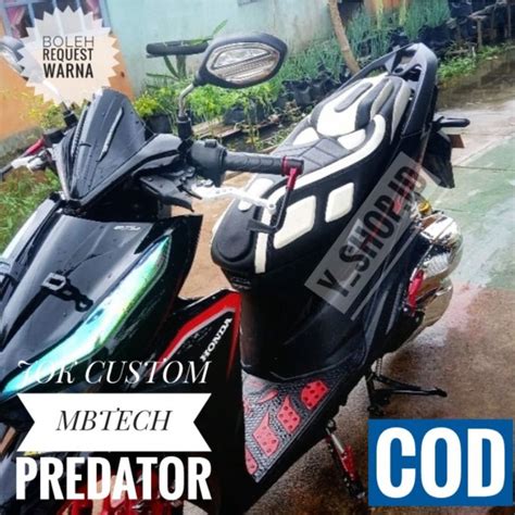 Jual Jok Motor Custom Full Mbtech Honda Vario Model Predator Shopee