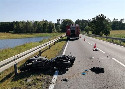 Śmiertelny wypadek motocyklisty na DK31 foto