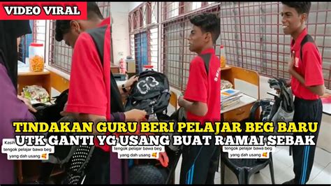 RAMAI YANG SEBAK LIHAT KASIH SAYANG SEORANG GURU TERHADAP PELAJARNYA