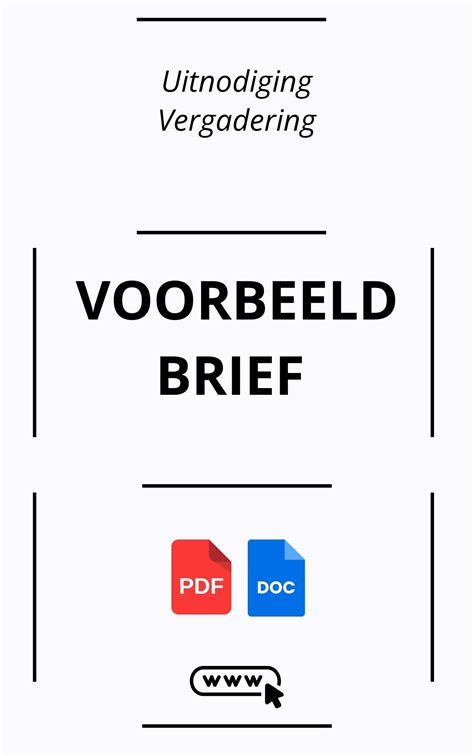 Voorbeeldbrief Uitnodiging Vergadering