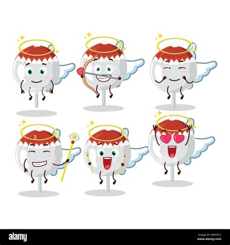 Christmas Hat Cookies Candy Cartoon Designs As A Cute Angel Character