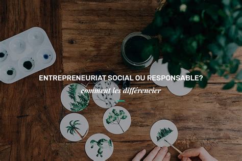 Diff Rence Entre Entrepreneuriat Social Et Entrepreneuriat Responsable