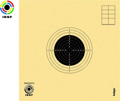 Paquet De Cibles Carabine M Tres Noir X Issf Elite