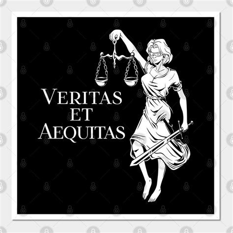 Veritas Et Aequitas Goddess Lady Justice By Modern Medieval Design